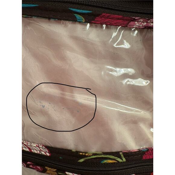 Vera Bradley Quilted Mod Floral Hanging Cosmetic Toiletry Organizer Travel Bag - Picture 10 of 10